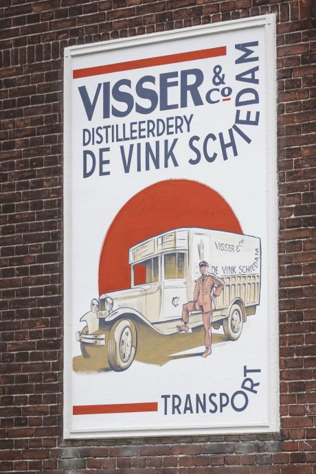 Reclame van distilleerderij De Vink